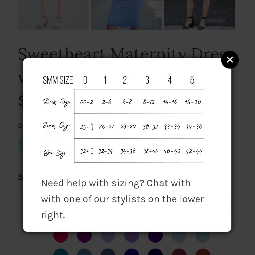 NEW Sweetheart Maternity Dress with Long Sleeves - Navy - Picture 4 of 4